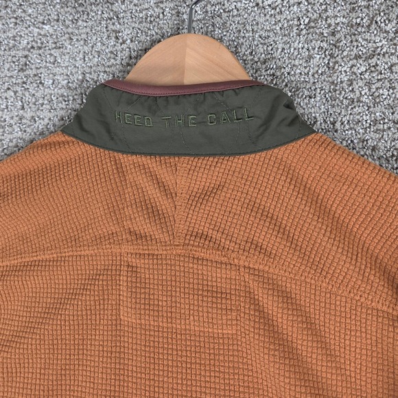 Howler Bros Talisman Fleece Jacket Men's XL Orange Green Quilted Zip Outdoor - Picture 10 of 12